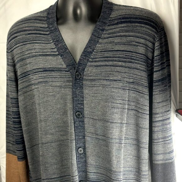 Marni men 100% merino Italian wool stripe, sweater